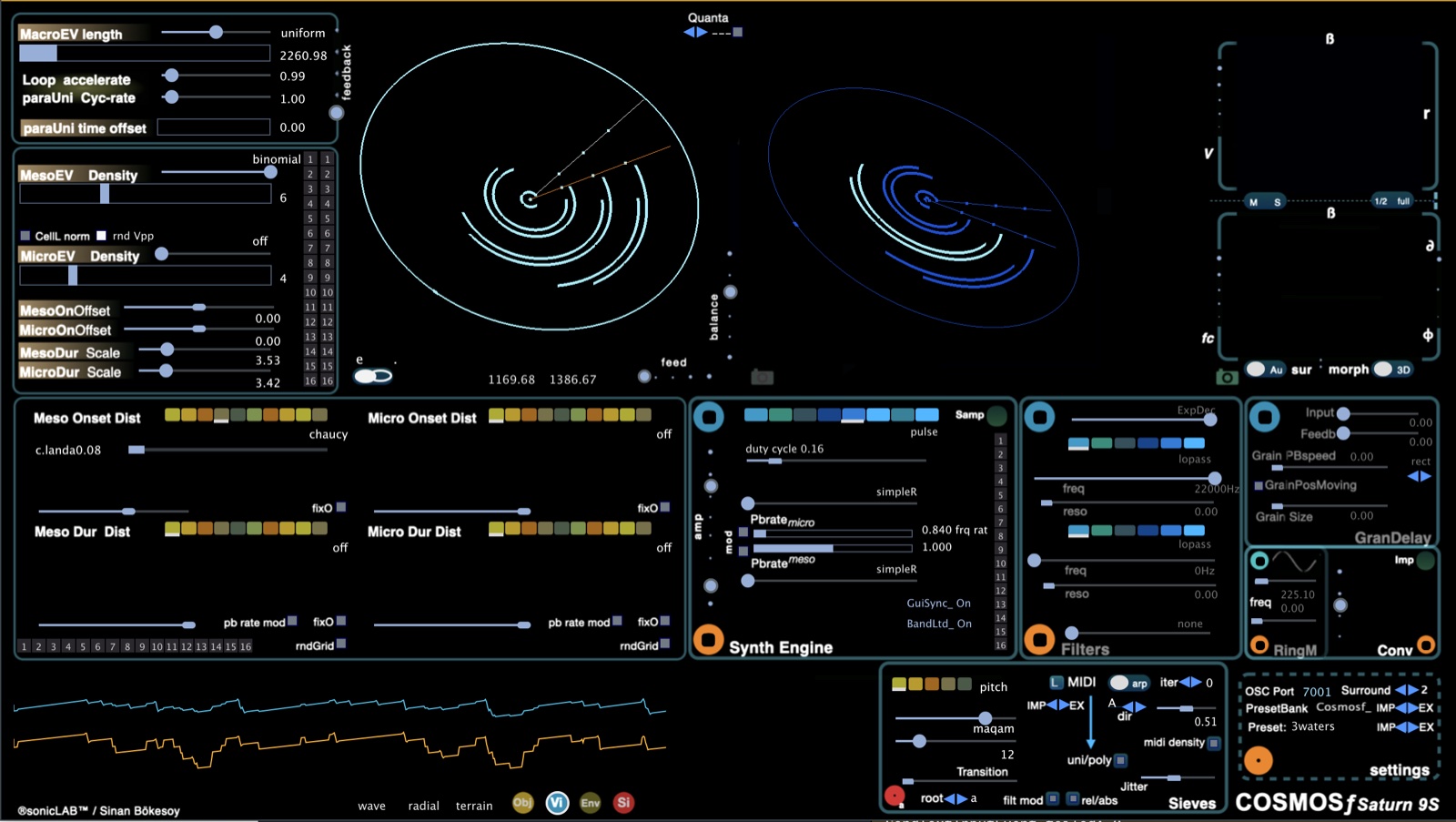 Cosmosf Saturn interface