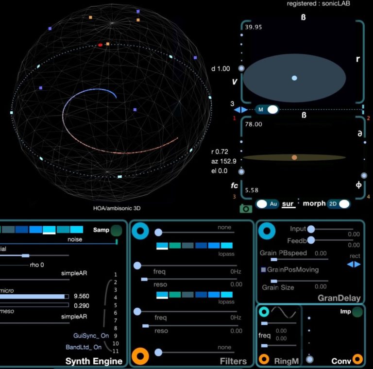 Cosmosf FX ambisonic surround diagram