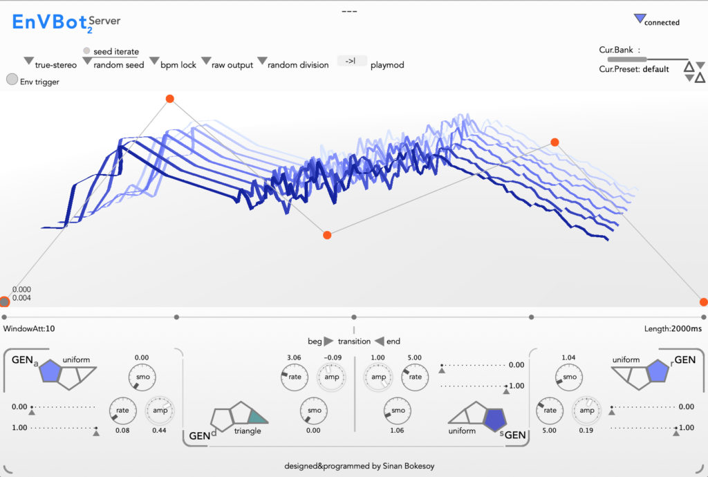 EnVBot v2.3 interface