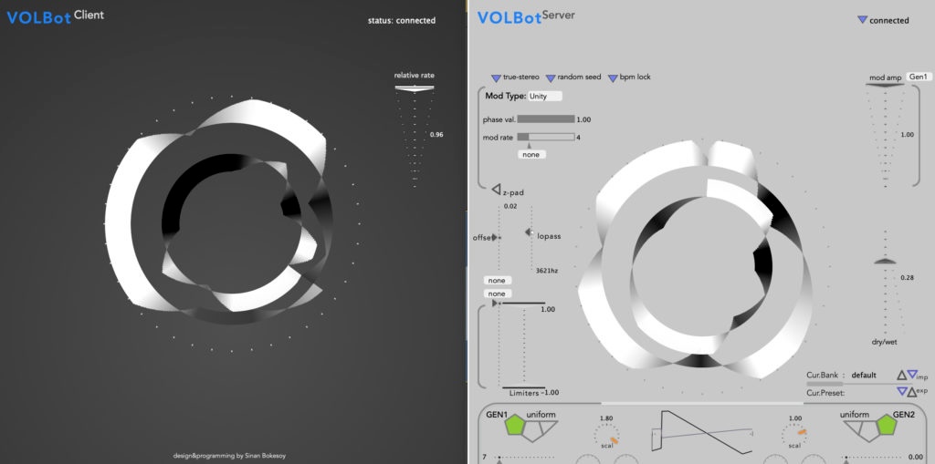 VOLBot CV generator and parameter view