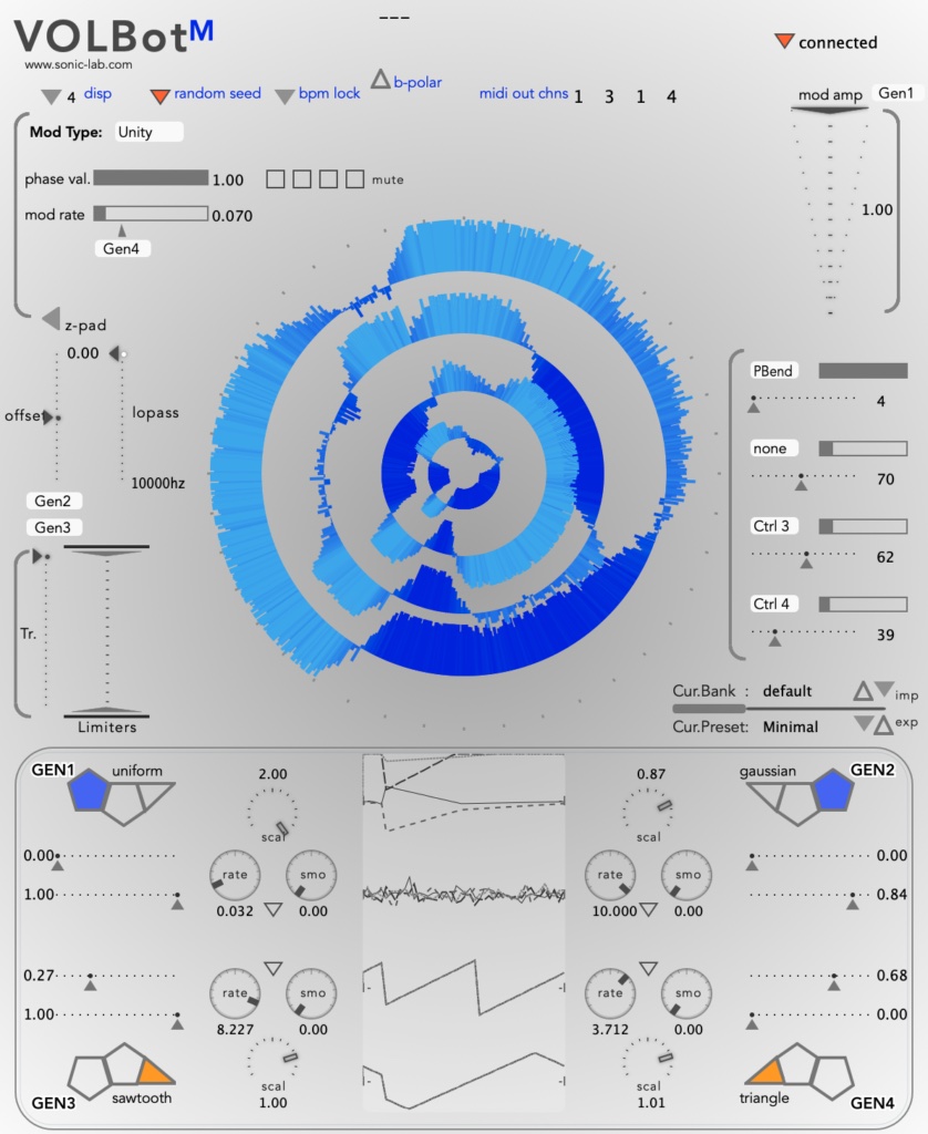 VOLBotM server and client architecture